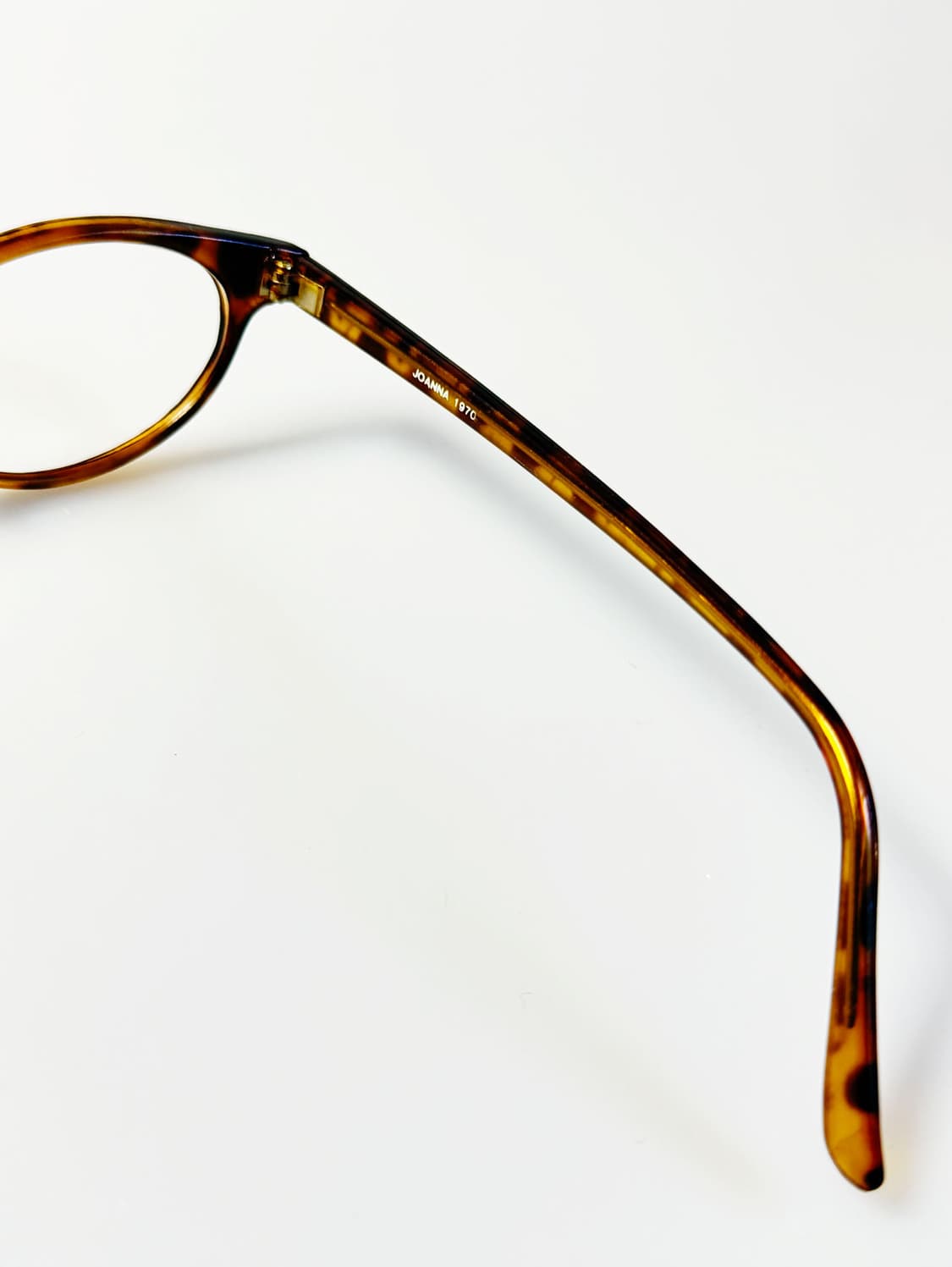 90s JOANNA 토터스쉘 뿔테 오벌 프레임 빈티지 안경 상품이미지6