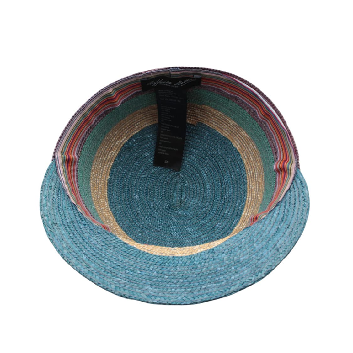 라파엘로 베티니 멀티컬러 라피아 캡 모자 상품이미지3