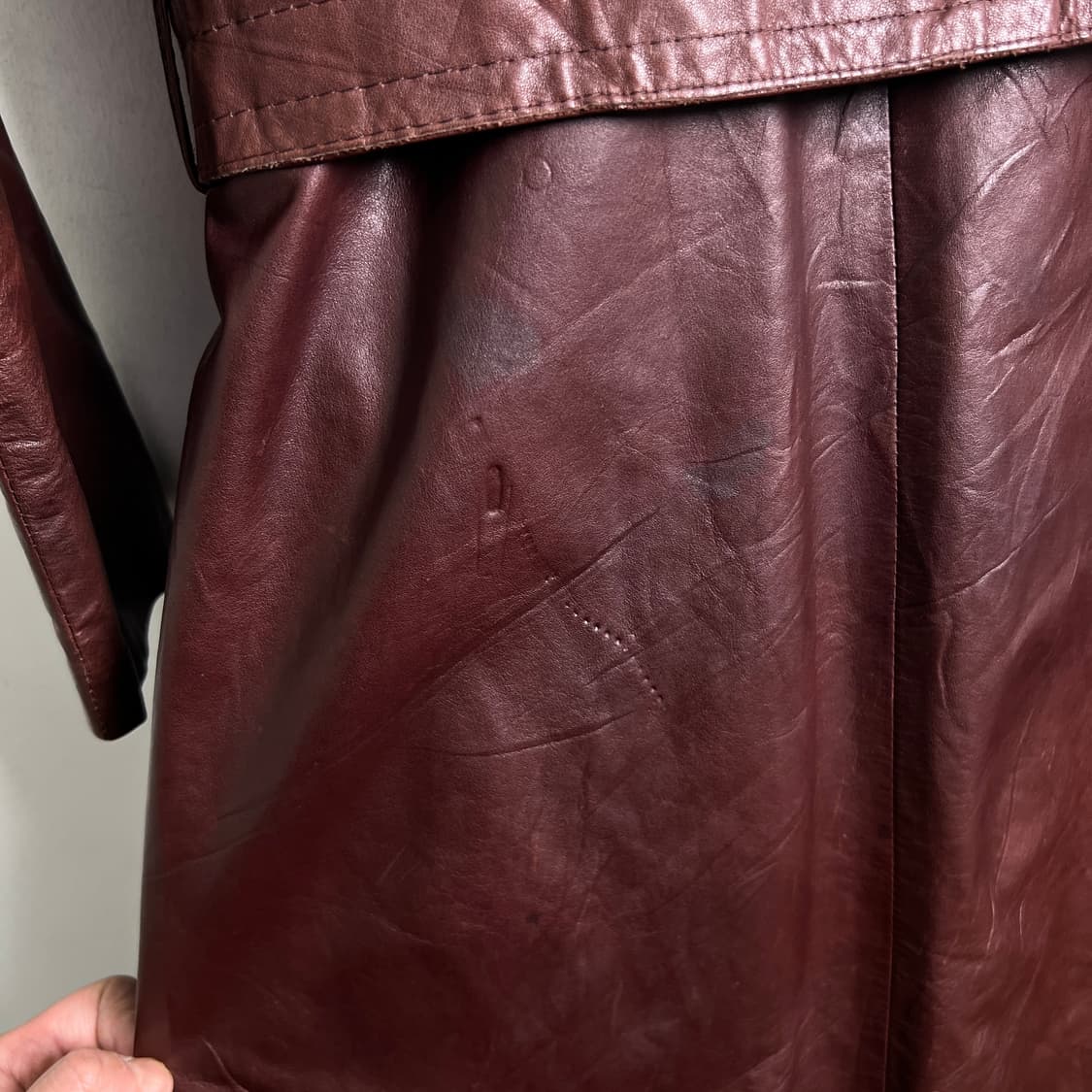 Ra KANEMATSU-GOSHO 빈티지 레더 트렌치코트  상품이미지10