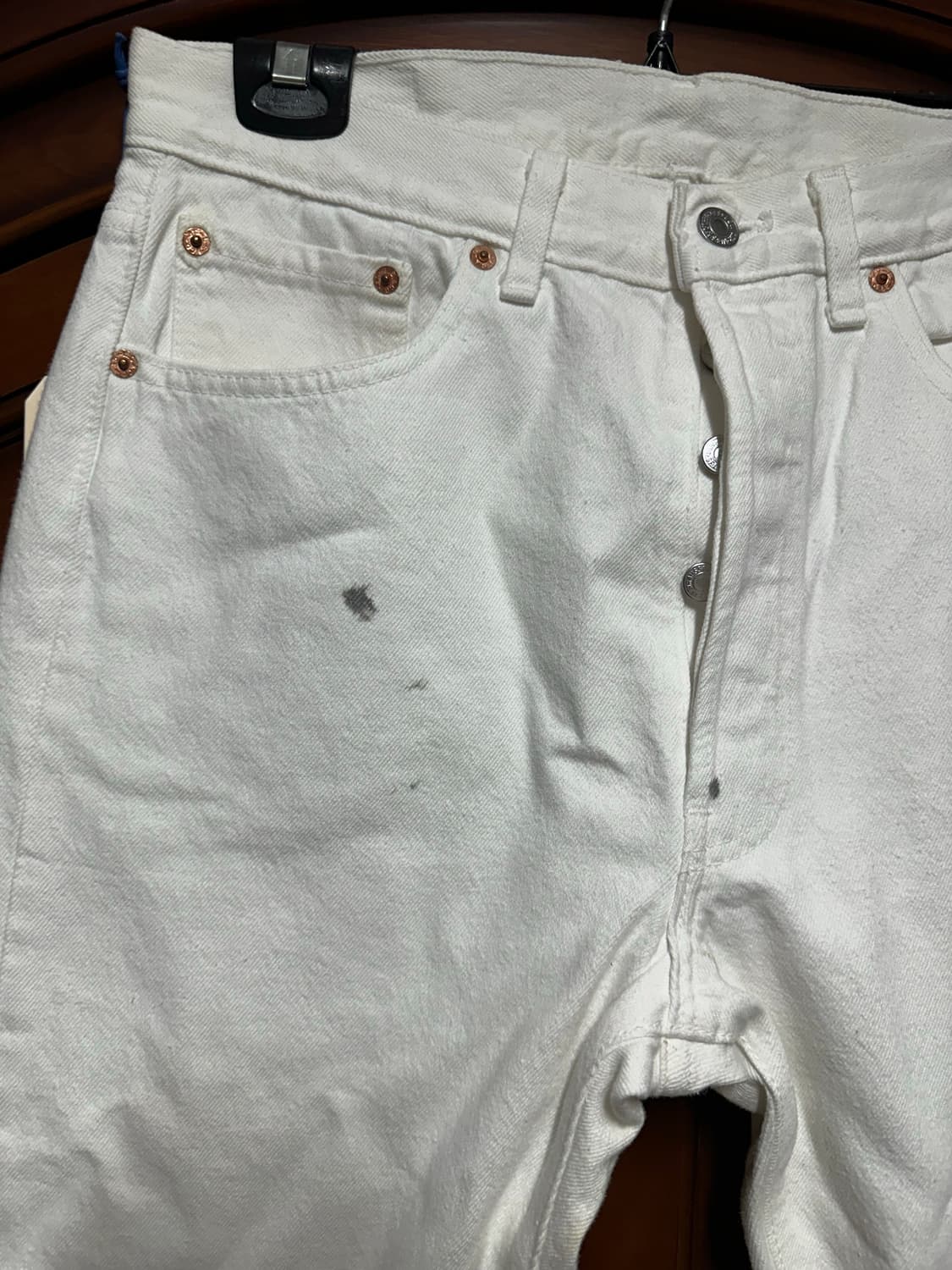 리바이스  authorized vintage 화이트 팬츠 501 상품이미지3