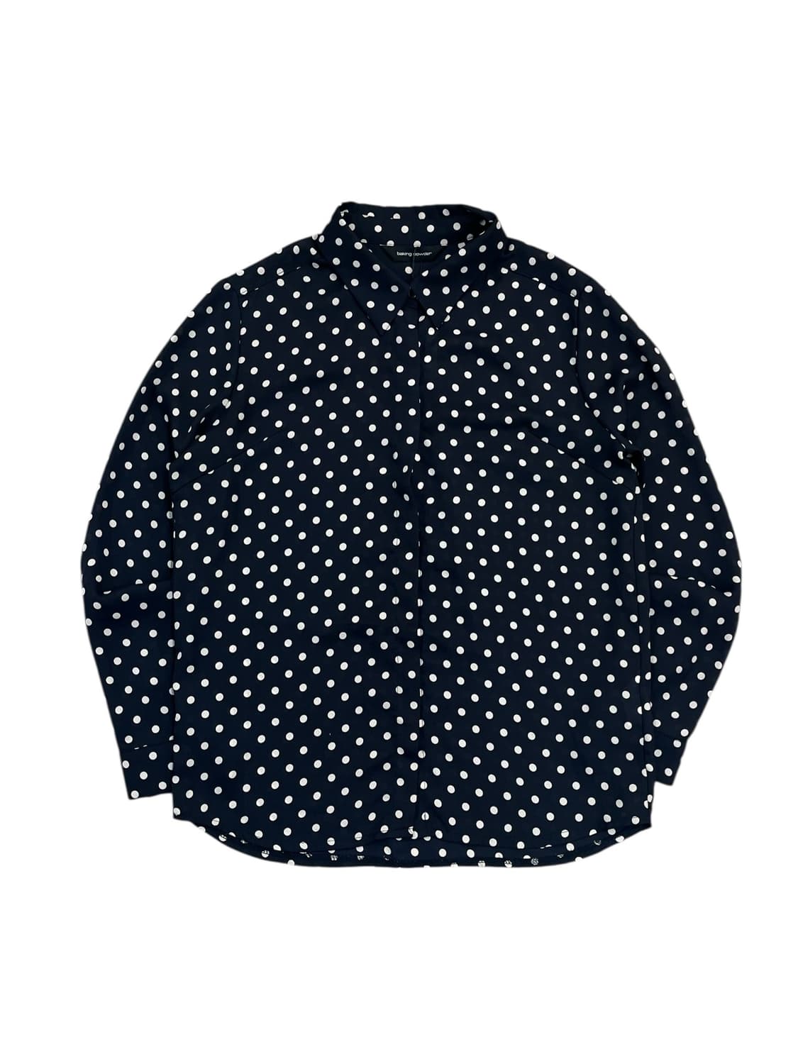 빈티지 도트 블라우스 블랙 #csz3656 상품이미지3