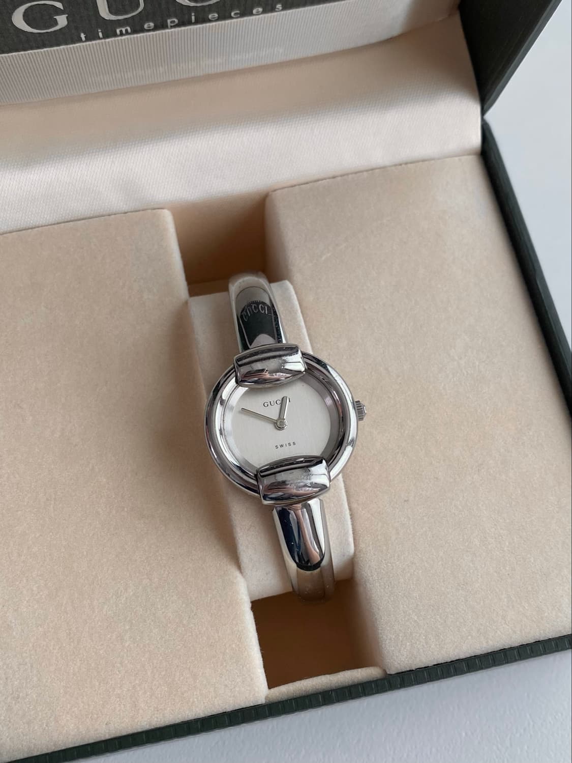Gucci 구찌 호스빗 실버 뱅글 워치 상품이미지7
