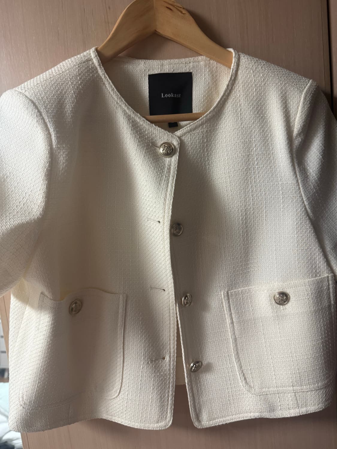 룩캐스트 다나 크롭 트위드 자켓 상품이미지2