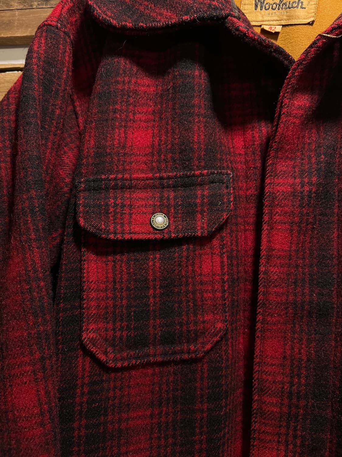 [L]60's 울리치 USA 오리지널 매키노 울 헌팅 크루저 자켓 상품이미지3