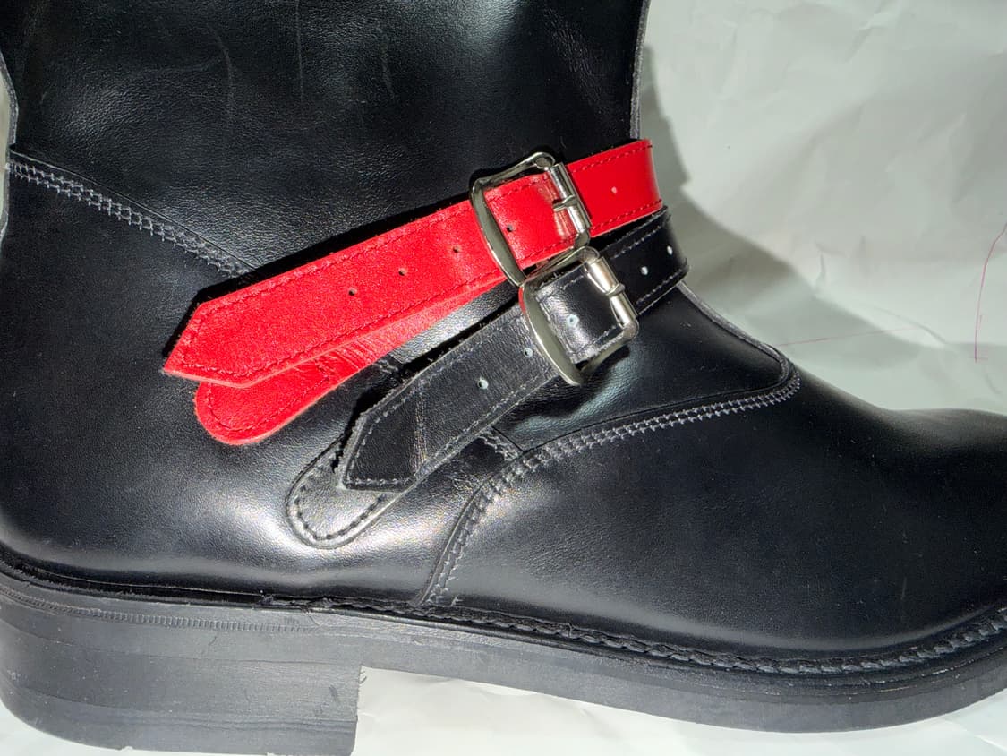 꼼데가르송 옴므플러스 루이스레더 콜라보 더블스트랩 엔지니어 부츠 상품이미지2