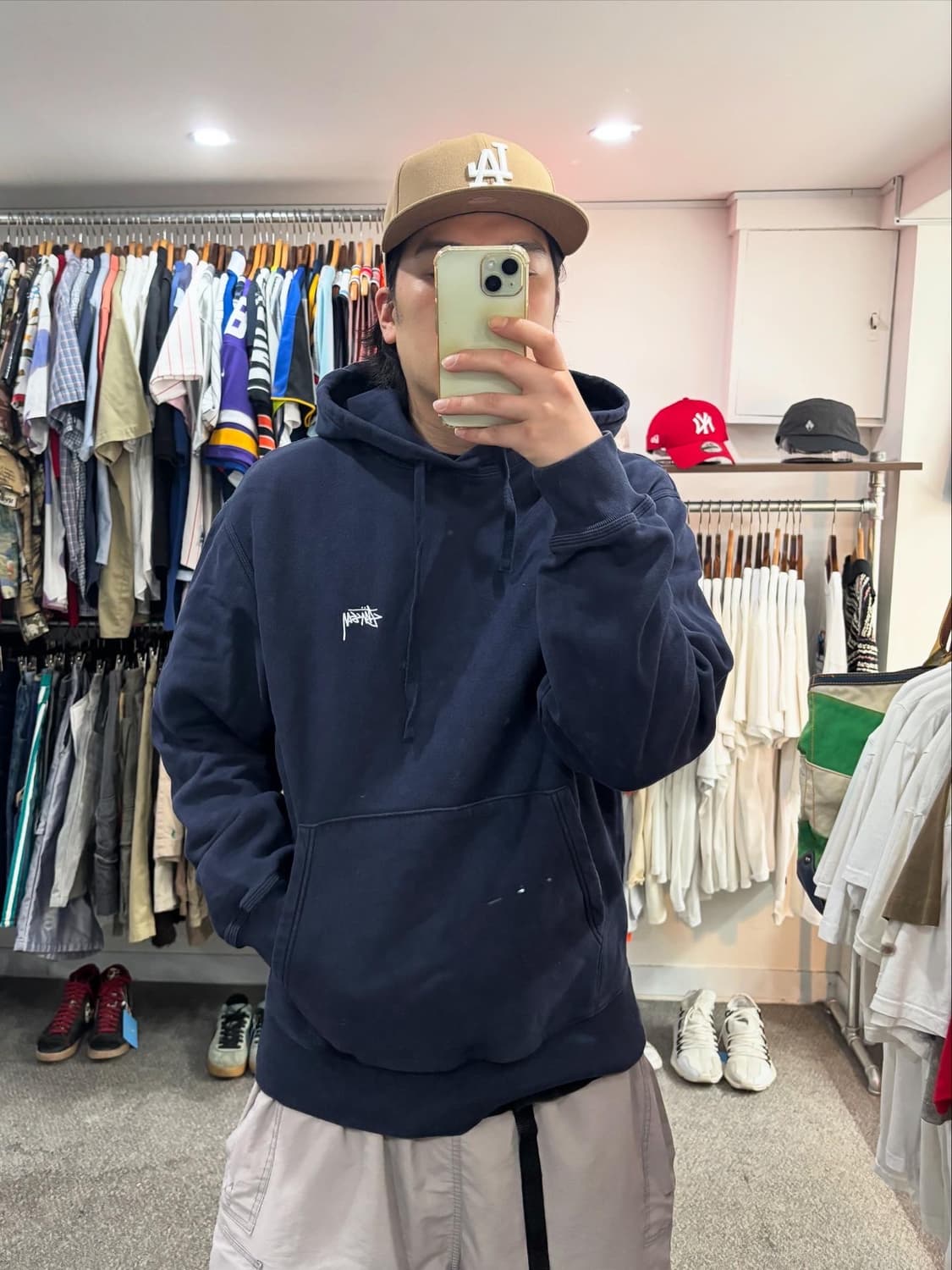 스투시 베이직 로고 후드티 상품이미지5