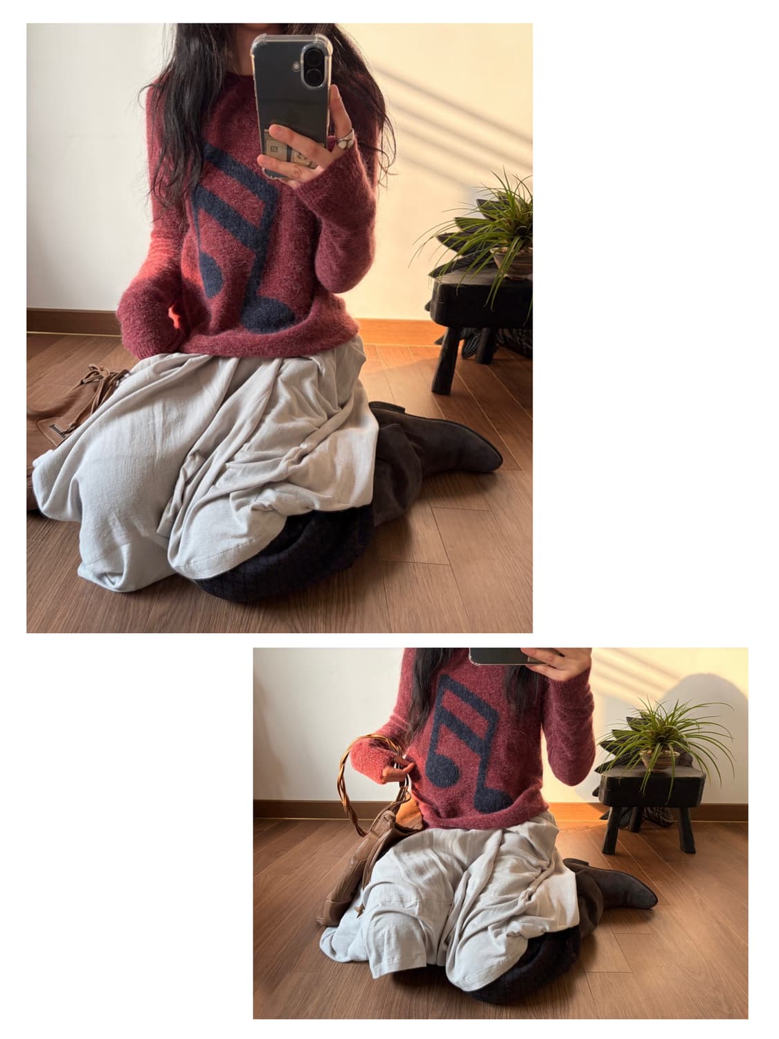 music note mohair-blend sweater 상품이미지5