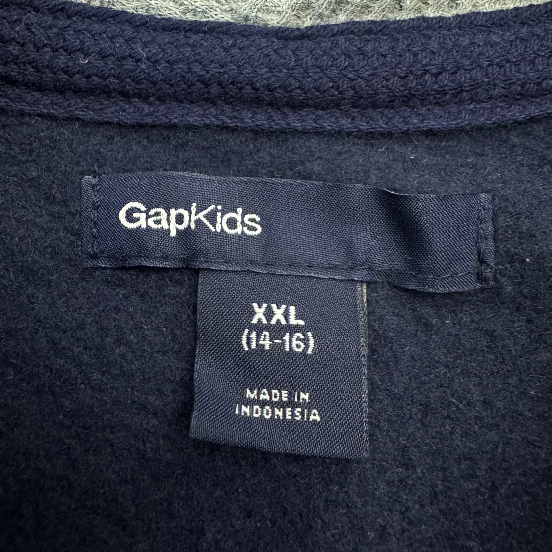 갭 Y2K 빅로고 후드집업 네이비 상품이미지4