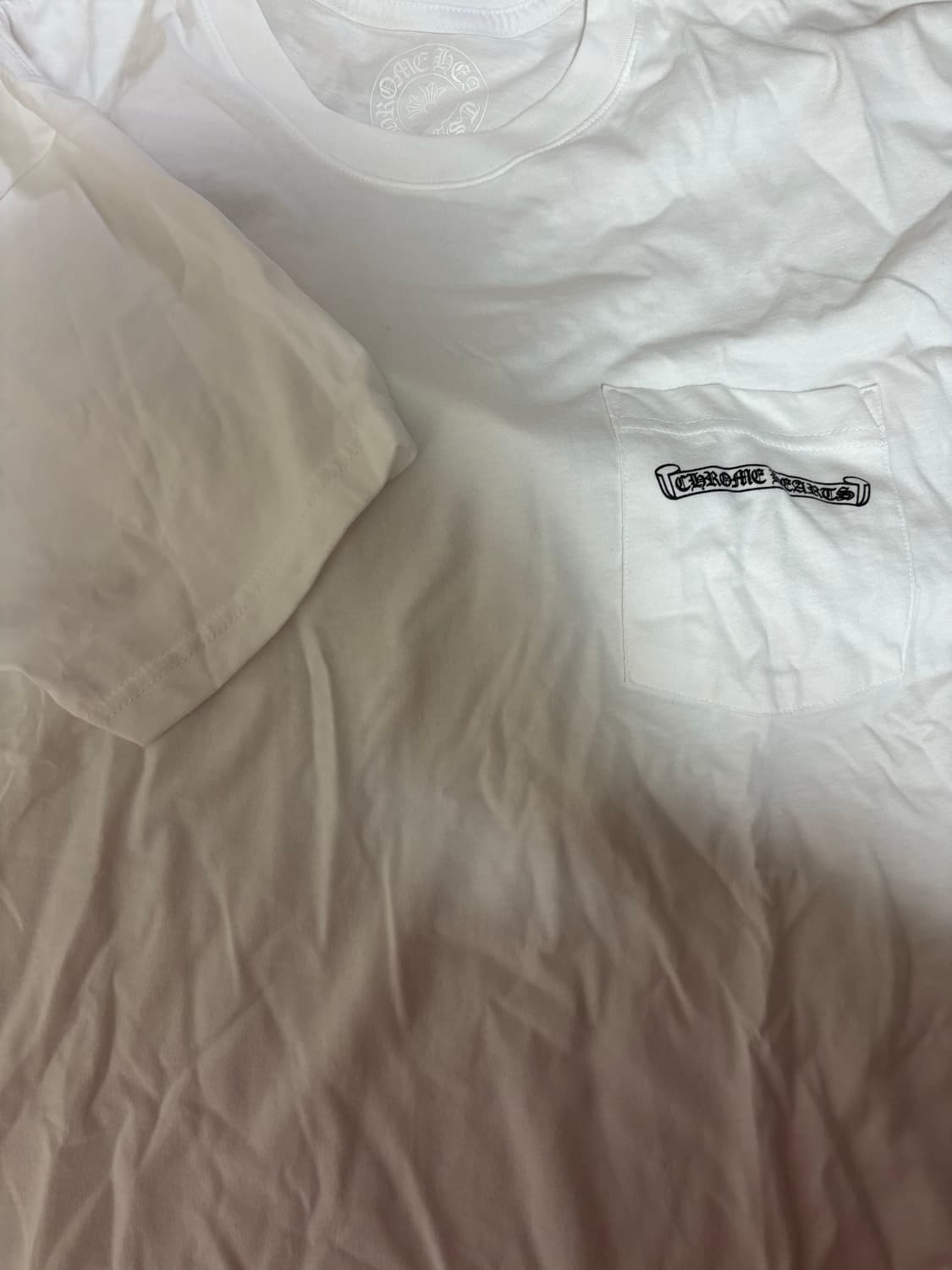 크롬하츠 스크롤 로고 티셔츠 화이트 xl 새상품 상품이미지2