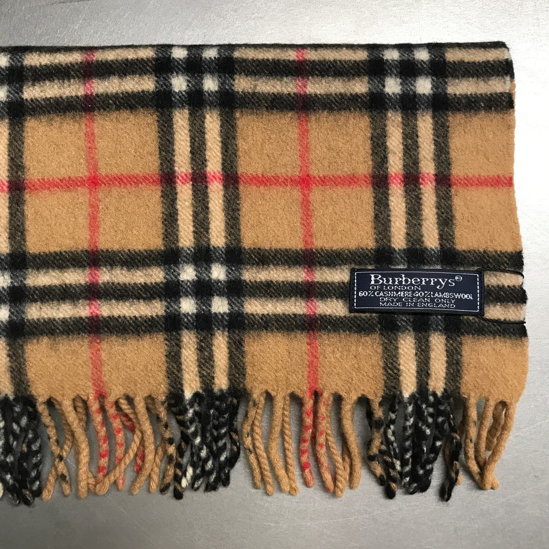 버버리 정품 캐시미어/램스울 머플러 베이지 상품이미지3