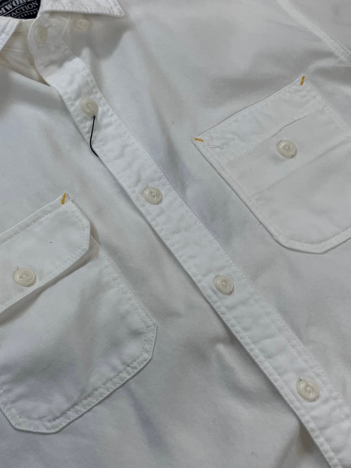 프리즘웍스 베이직 포켓 셔츠 화이트 L #csz3619 상품이미지4