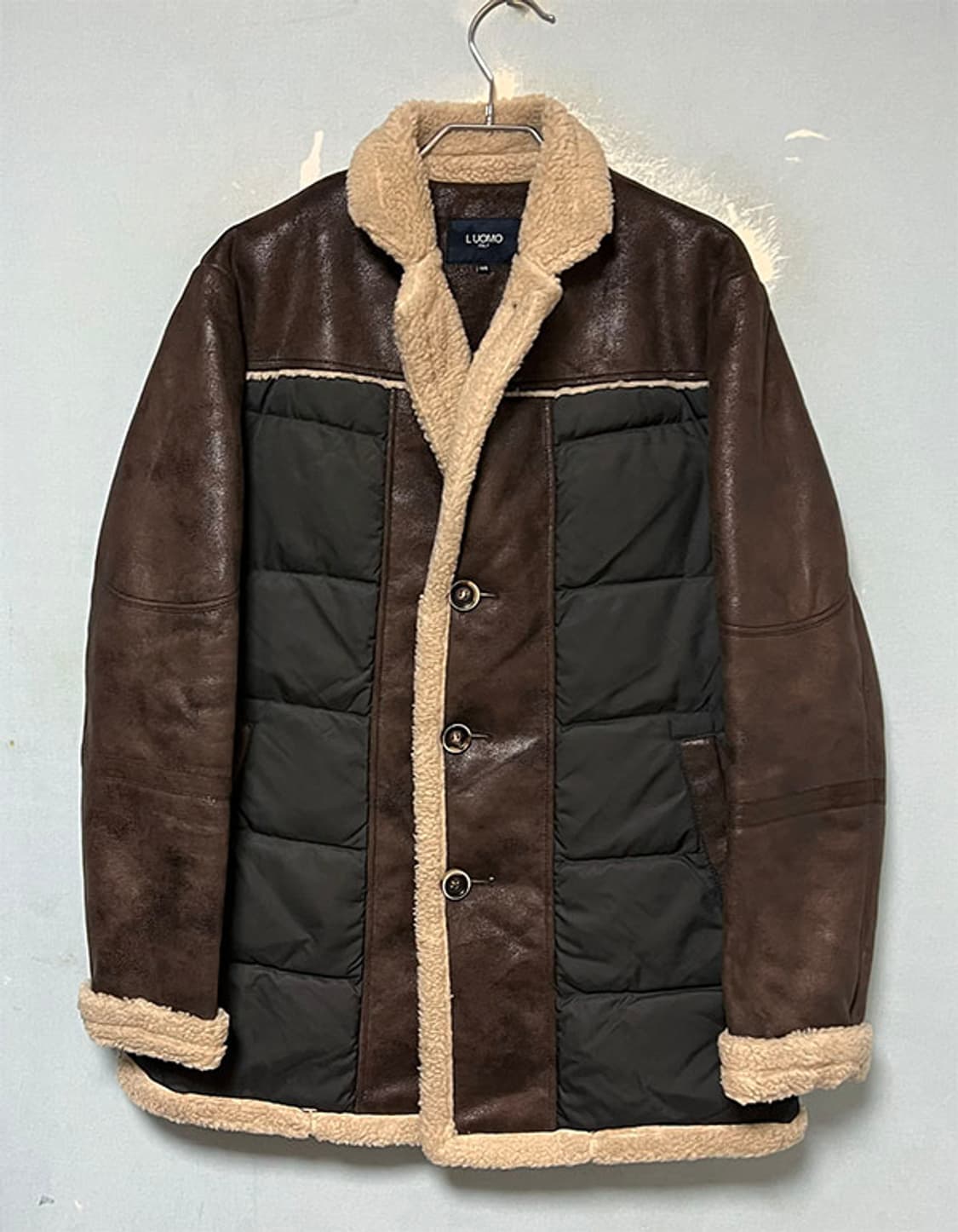 LUOMO 워모 남자 무스탕자켓 덕다운 캐주얼 L 100  상품이미지1