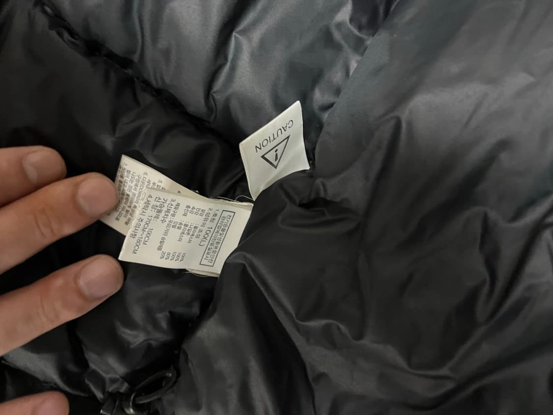 노스페이스 패딩 100 라지사이즈 상품이미지4