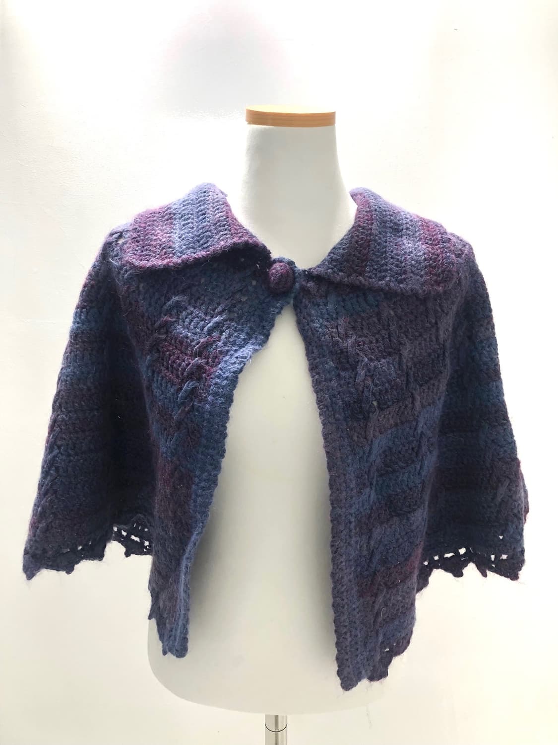 Purple Knit Cape 상품이미지1