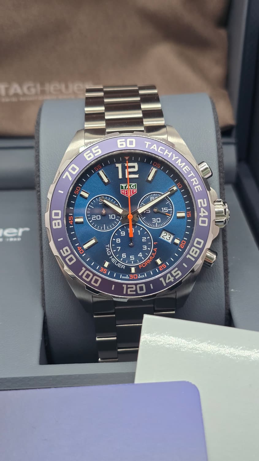태그호이어 포뮬러1 크로노 청판 24년 10월 쿼츠 시계 상품이미지2
