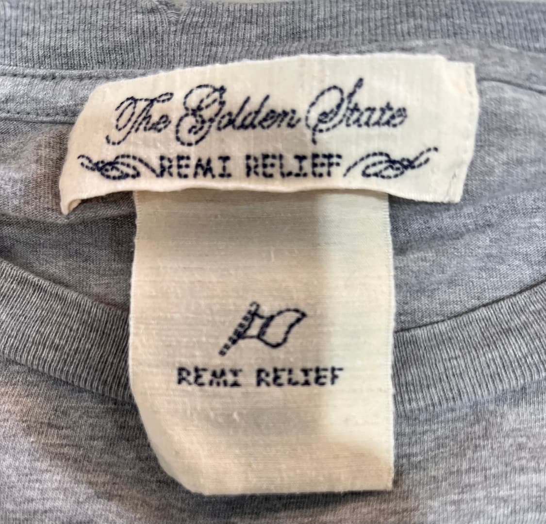 REMI RELIEF 레미 릴리프 반팔 그레이 XXXL 상품이미지5