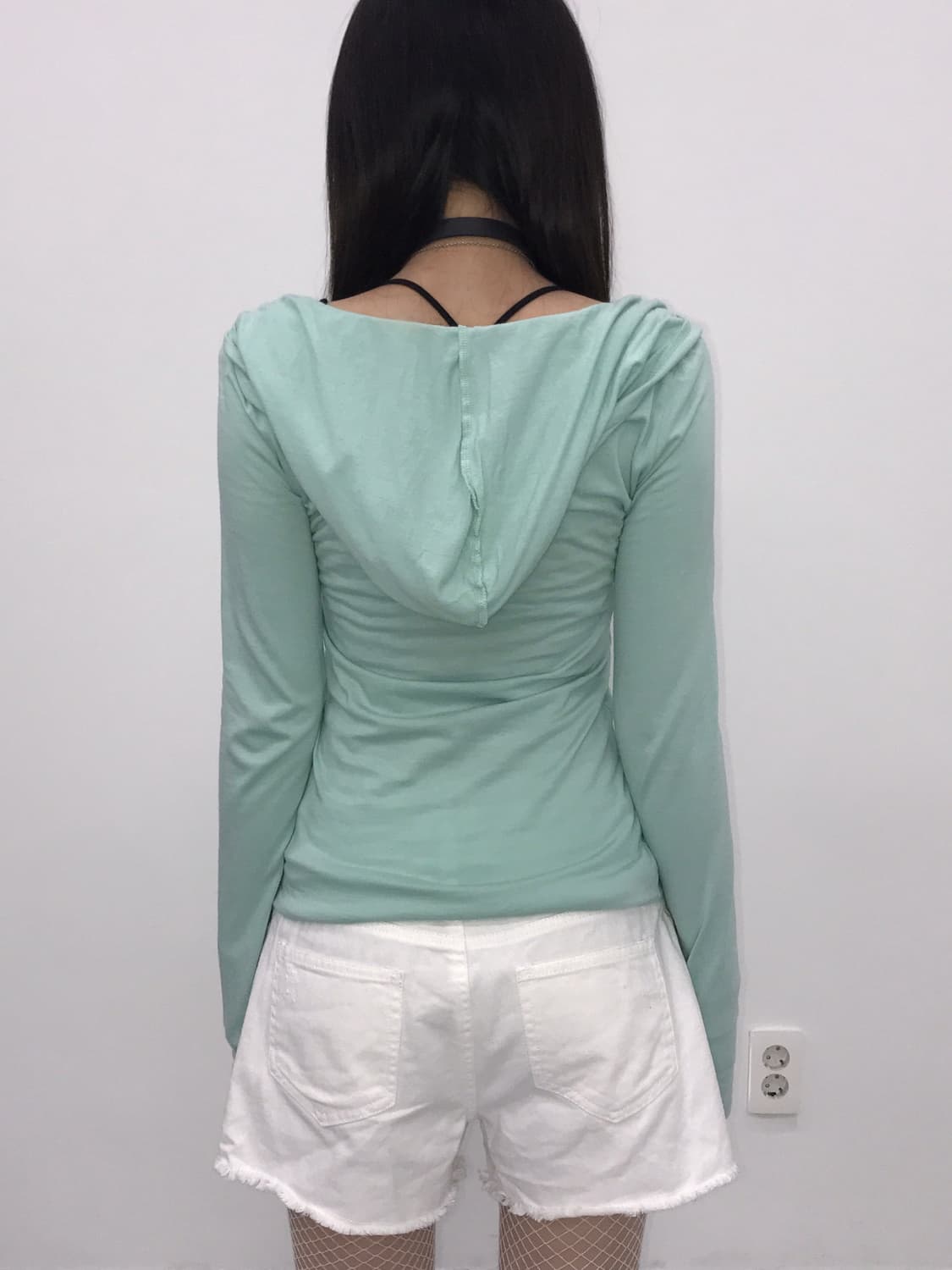 'Maison Gilfy' Eagle Graphic Mint Hoodie 상품이미지4