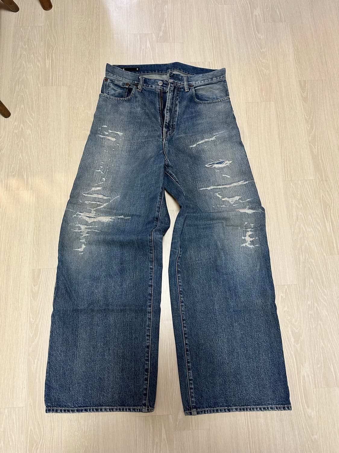마인데님 minedenim 데미지 팬츠 상품이미지1
