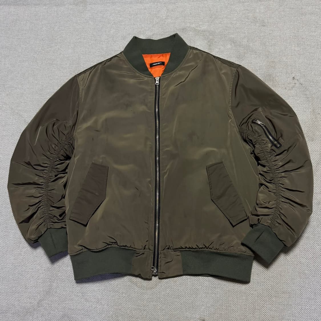 PEACE 카키 항공 자켓 상품이미지1