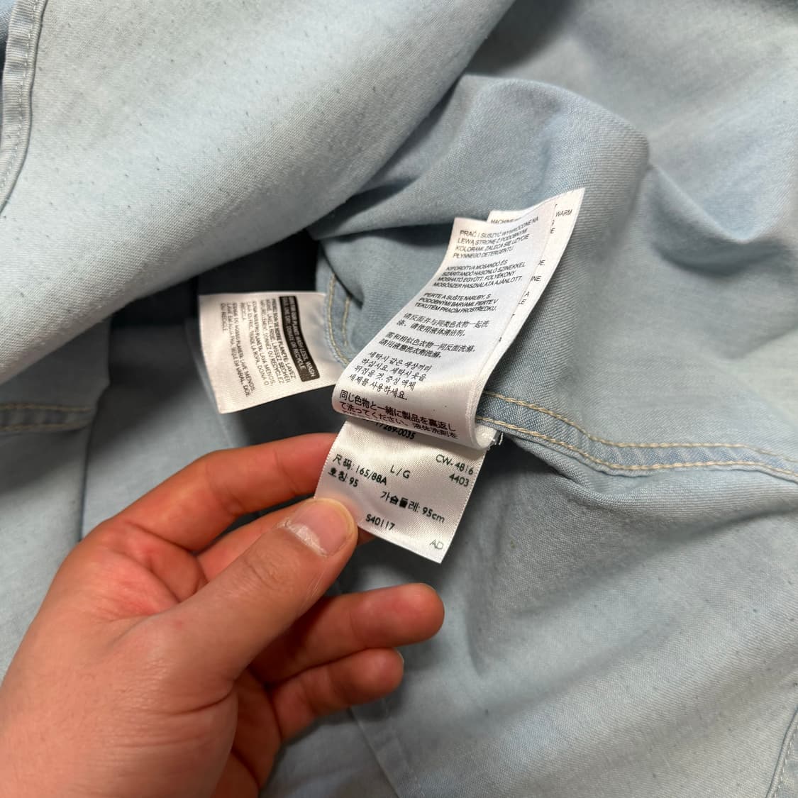 리바이스 여성 웨스턴 데님 셔츠 상품이미지5