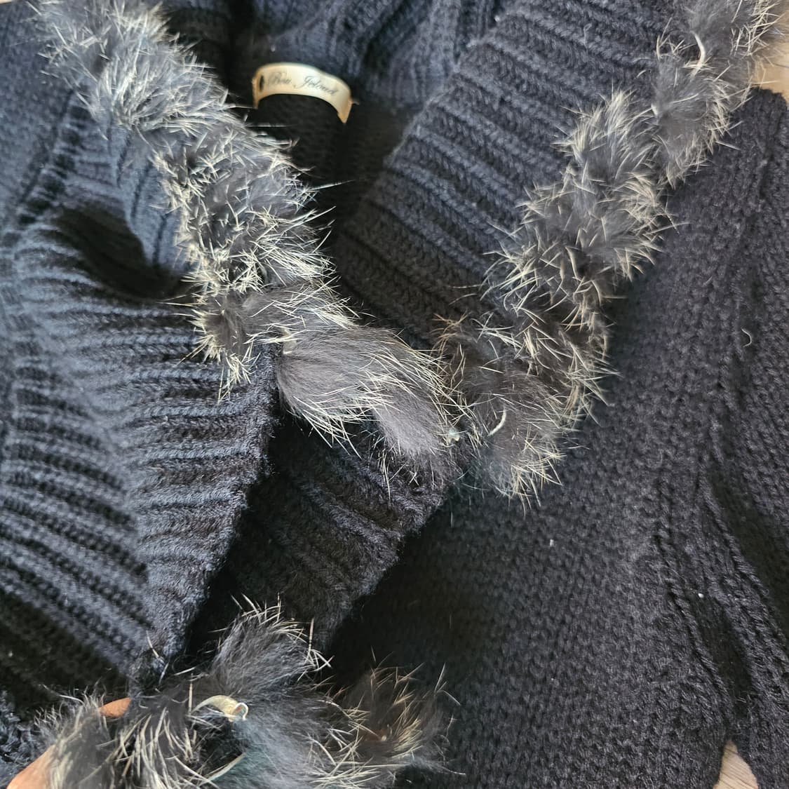 빈티지 갸루 퍼 롱니트 상품이미지2