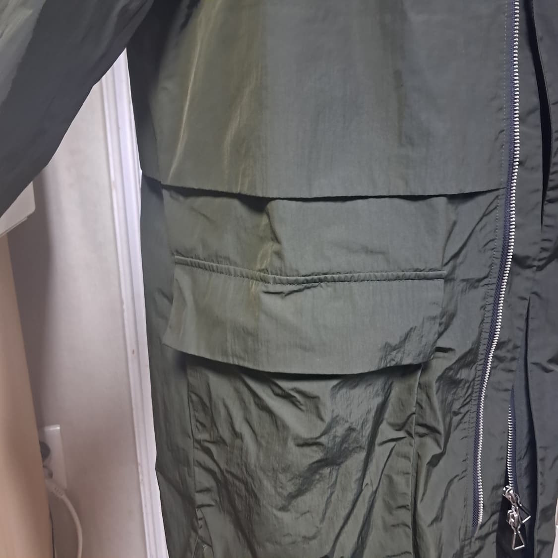 Panicale 빠니깔레 카키 트렌치 코트 야상 M(상태상급) 상품이미지7