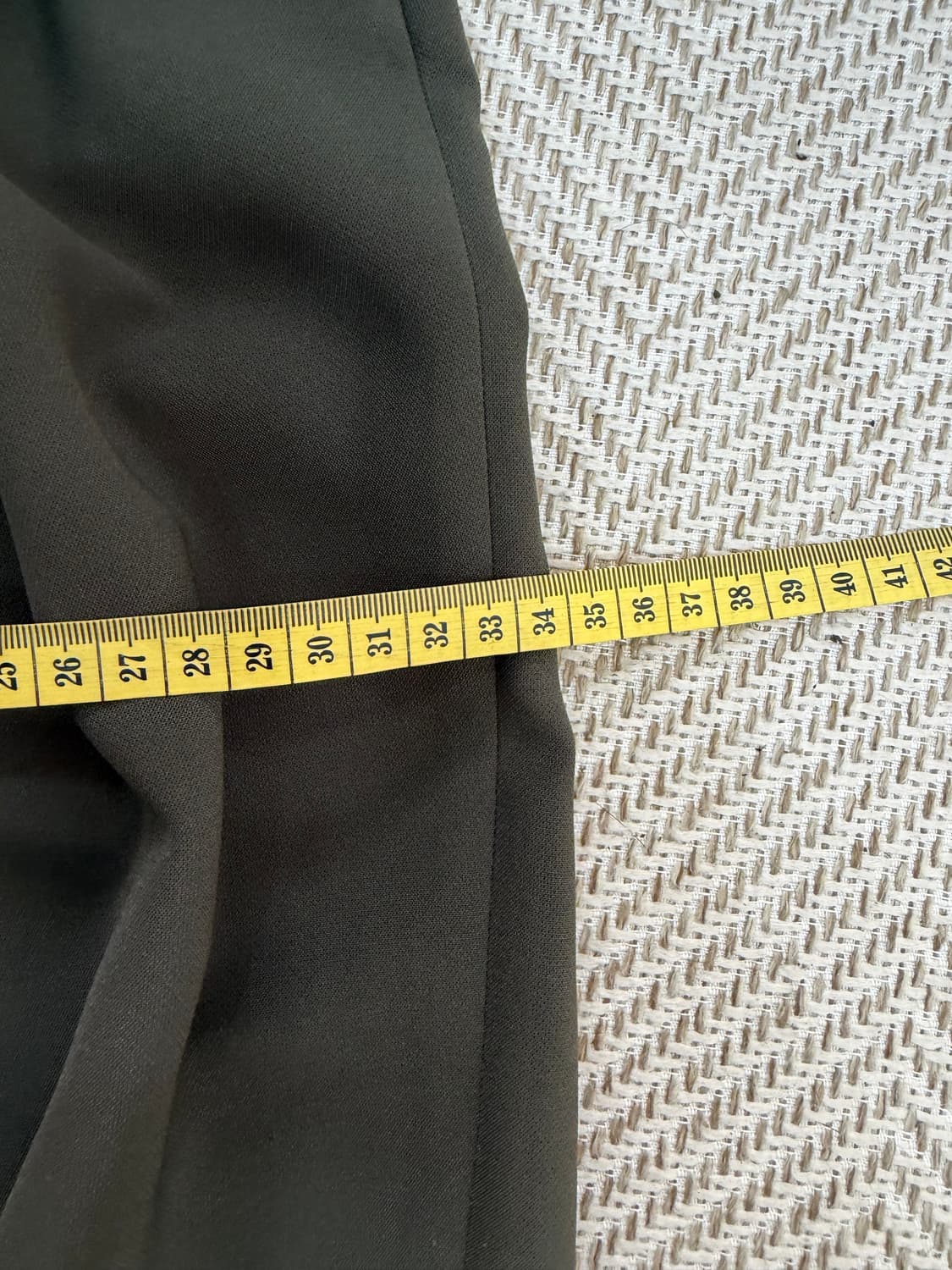 정품) COS 코스 여성 다크 올리브 와이드 슬랙스 팬츠 36(26) 상품이미지8