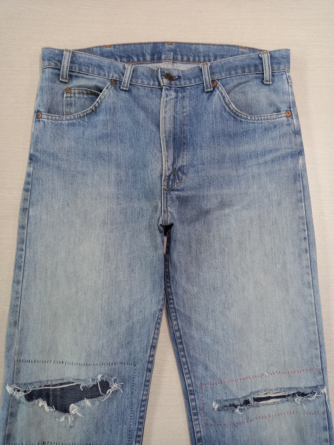 35 70's 리바이스207 USA 오렌지탭 연청 35-250 상품이미지3