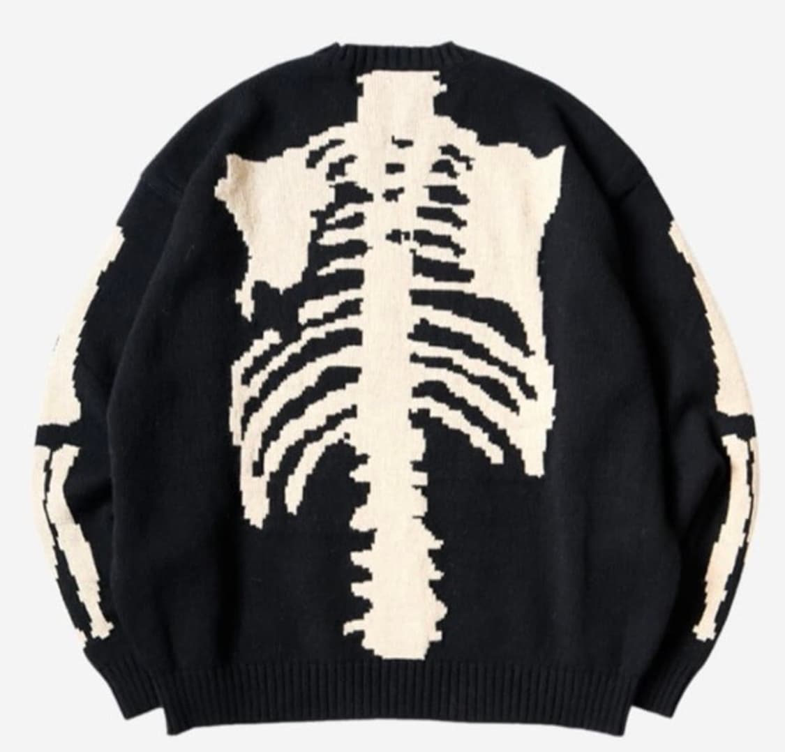 [3]캐피탈 5G 울 본 니트 크루넥 블랙 미개봉 새상품 상품이미지1