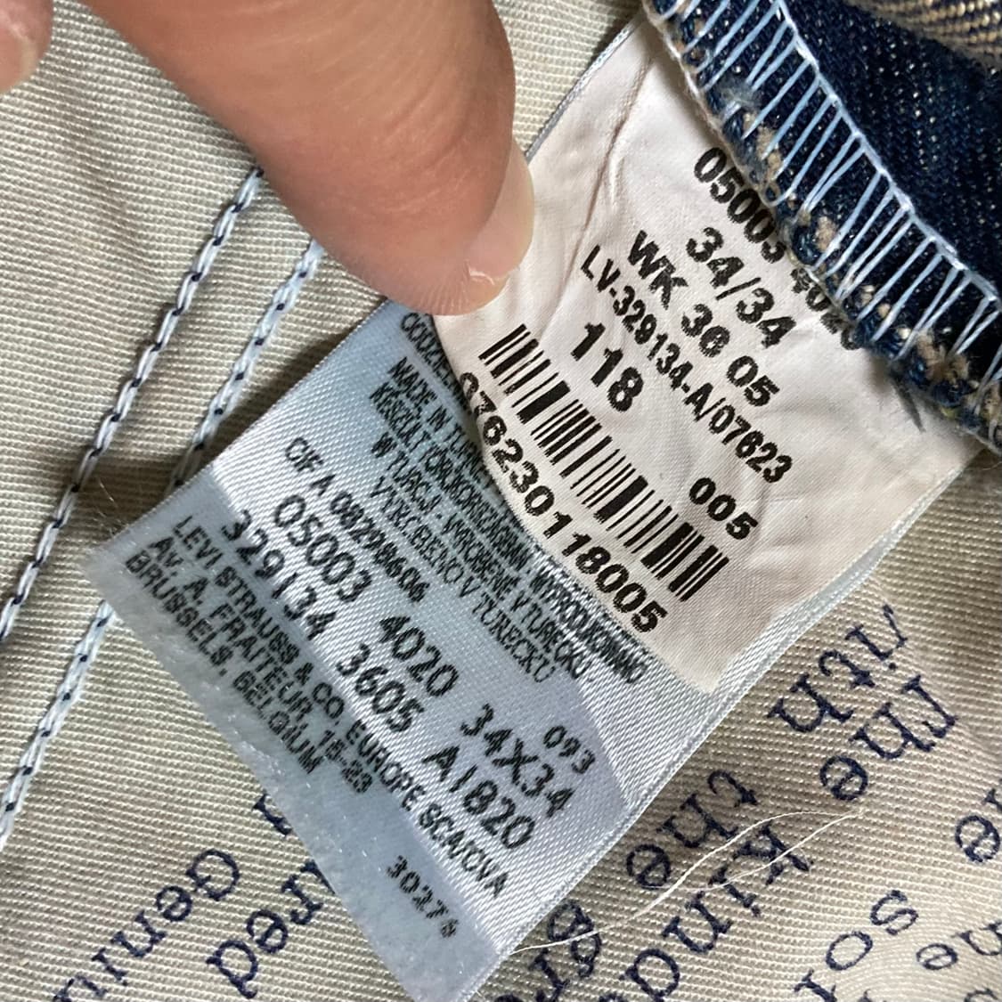 리바이스 데님팬츠 34 X 34 상품이미지5