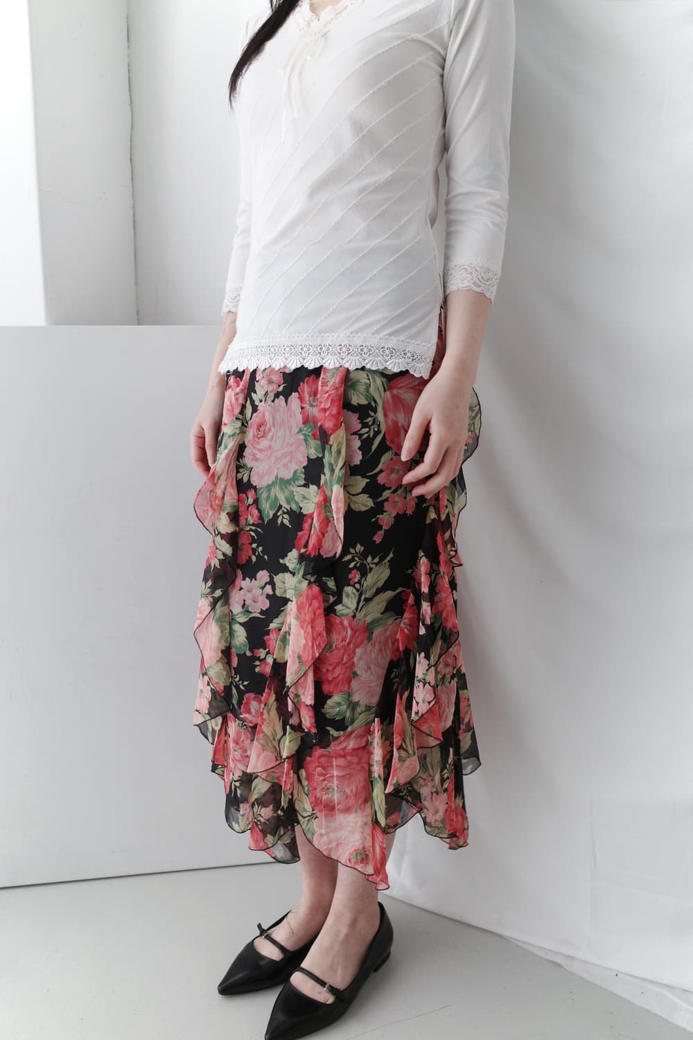 glitter lace T 상품이미지7