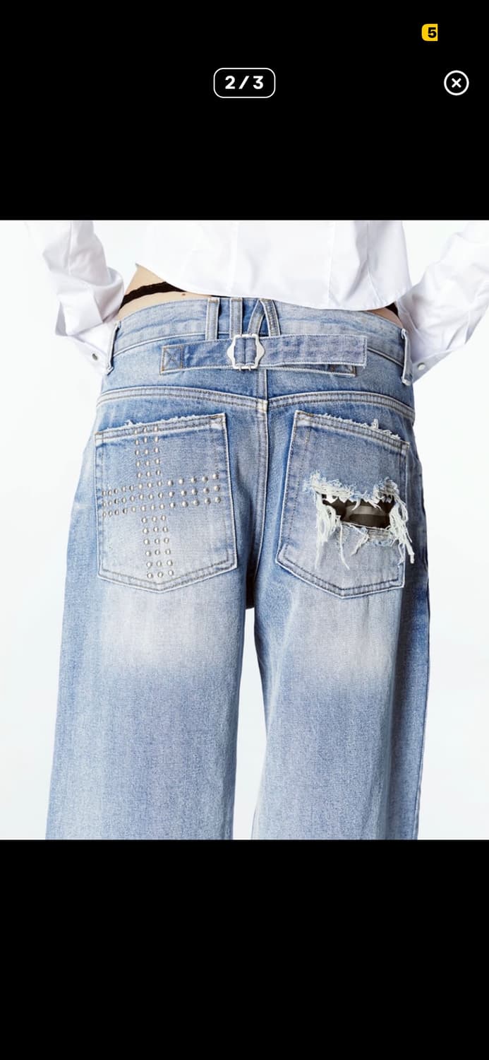 택달린 새상품 2000아카이브스 스나이더 데님 청바지  상품이미지2