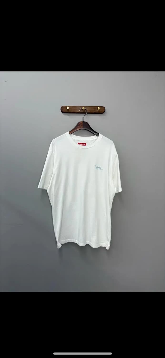 슈프림 스몰로고 화이트 오버핏 반팔 H1459 상품이미지2