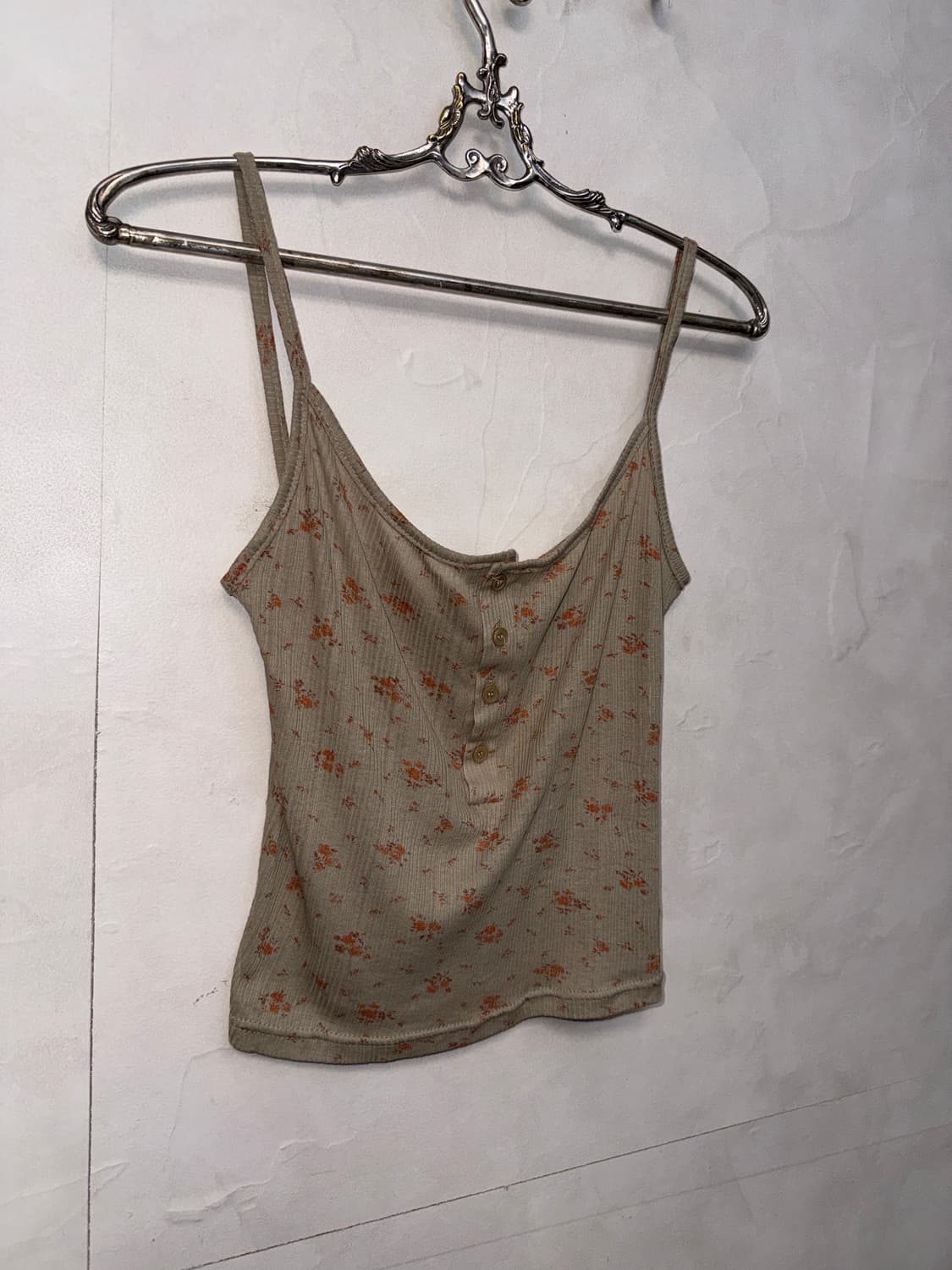 Ash orange floral sleeveless  상품이미지4