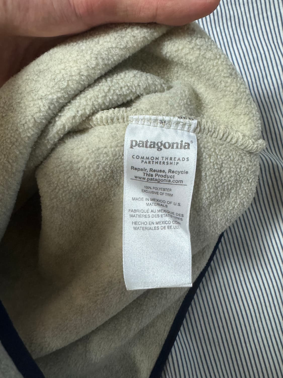 (SS급) 파타고니아 신칠라 헤비웨이트 스냅티 플리스 풀오버 오트밀 S 상품이미지9