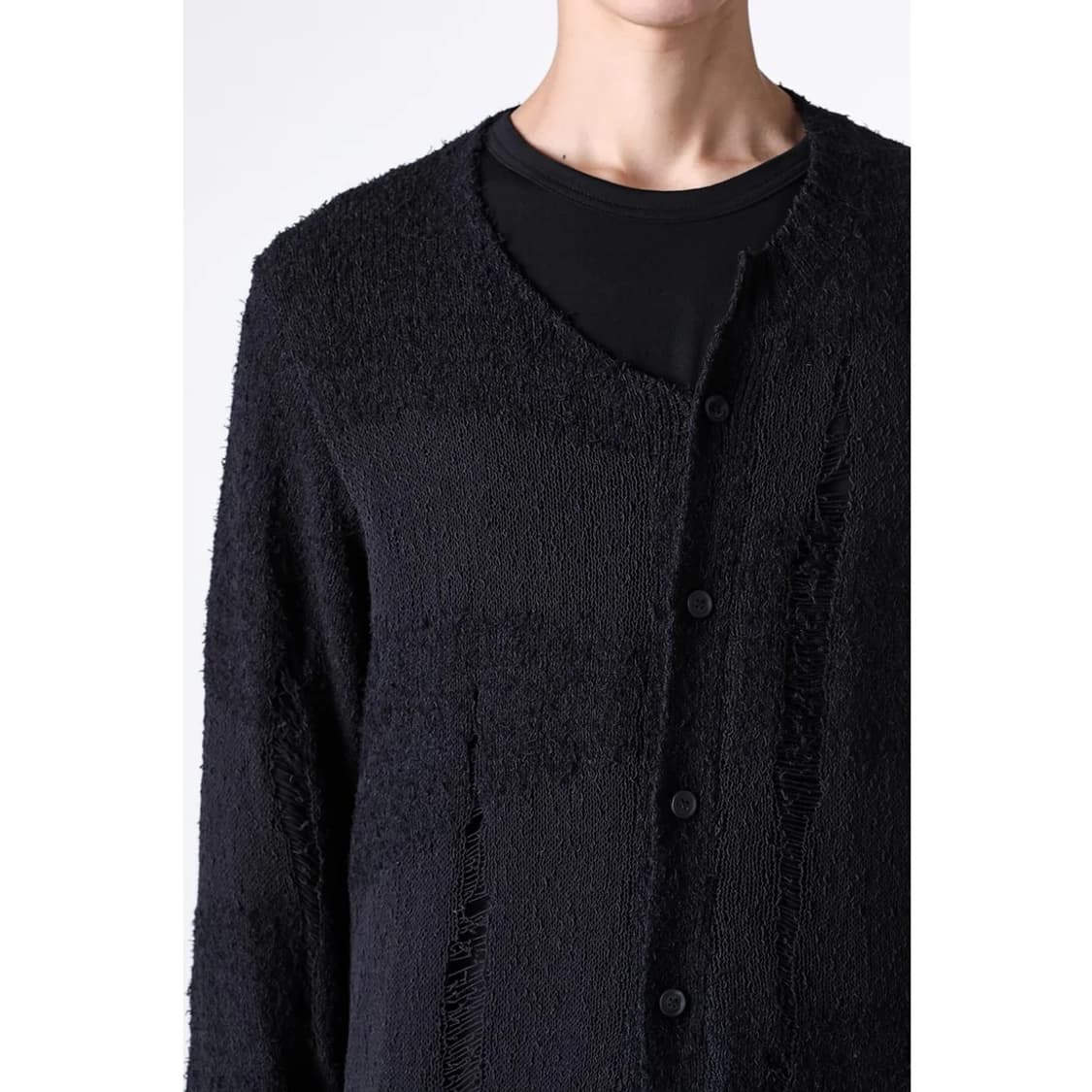 요지야마모토 뿌르옴므 25SS 스티치드 가디건 3사이즈 상품이미지4