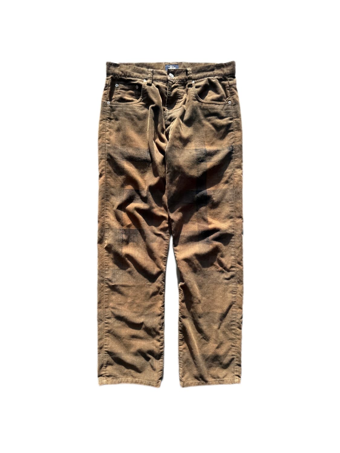 90s 스투시 코듀로이 체크팬츠 32in 상품이미지1