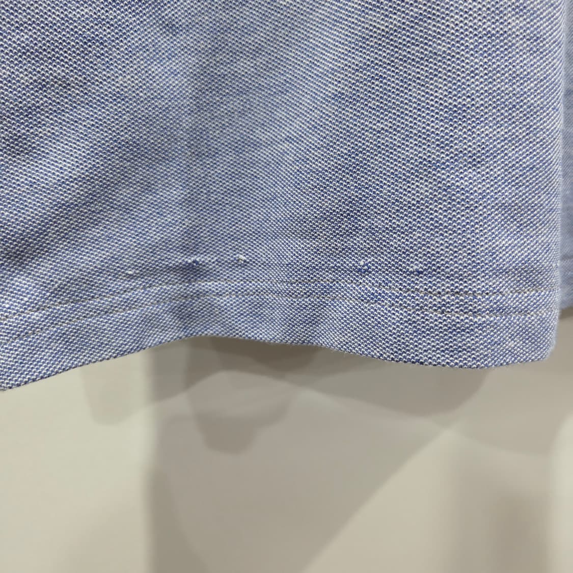 브룩스브라더스 피케 카라 멜란지 블루 반팔티 M  상품이미지6