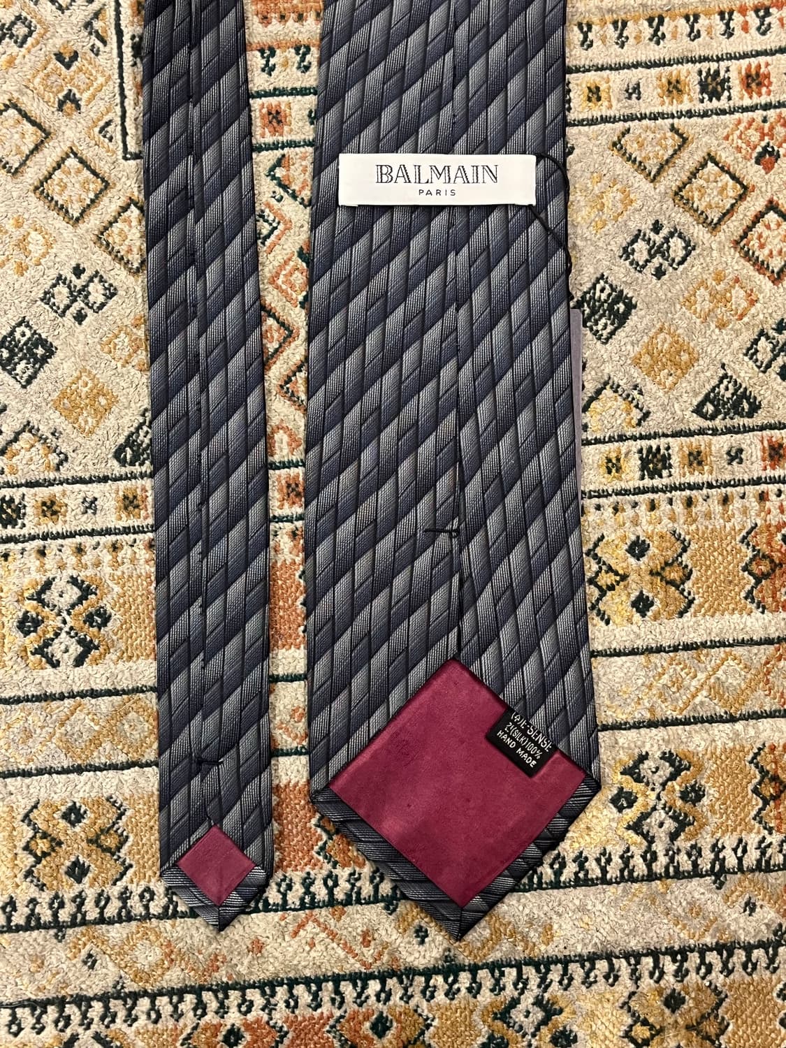 발망 패턴 넥타이 네이비 #csz3683 상품이미지2