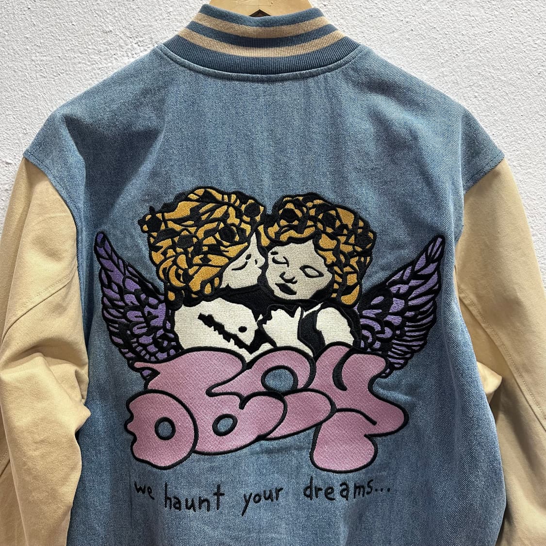 오베이 케어 데님 바시티 자켓M 상품이미지9