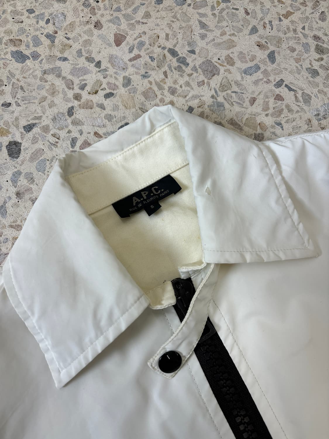 A.P.C. 화이트 나일론 집업 자켓 상품이미지6