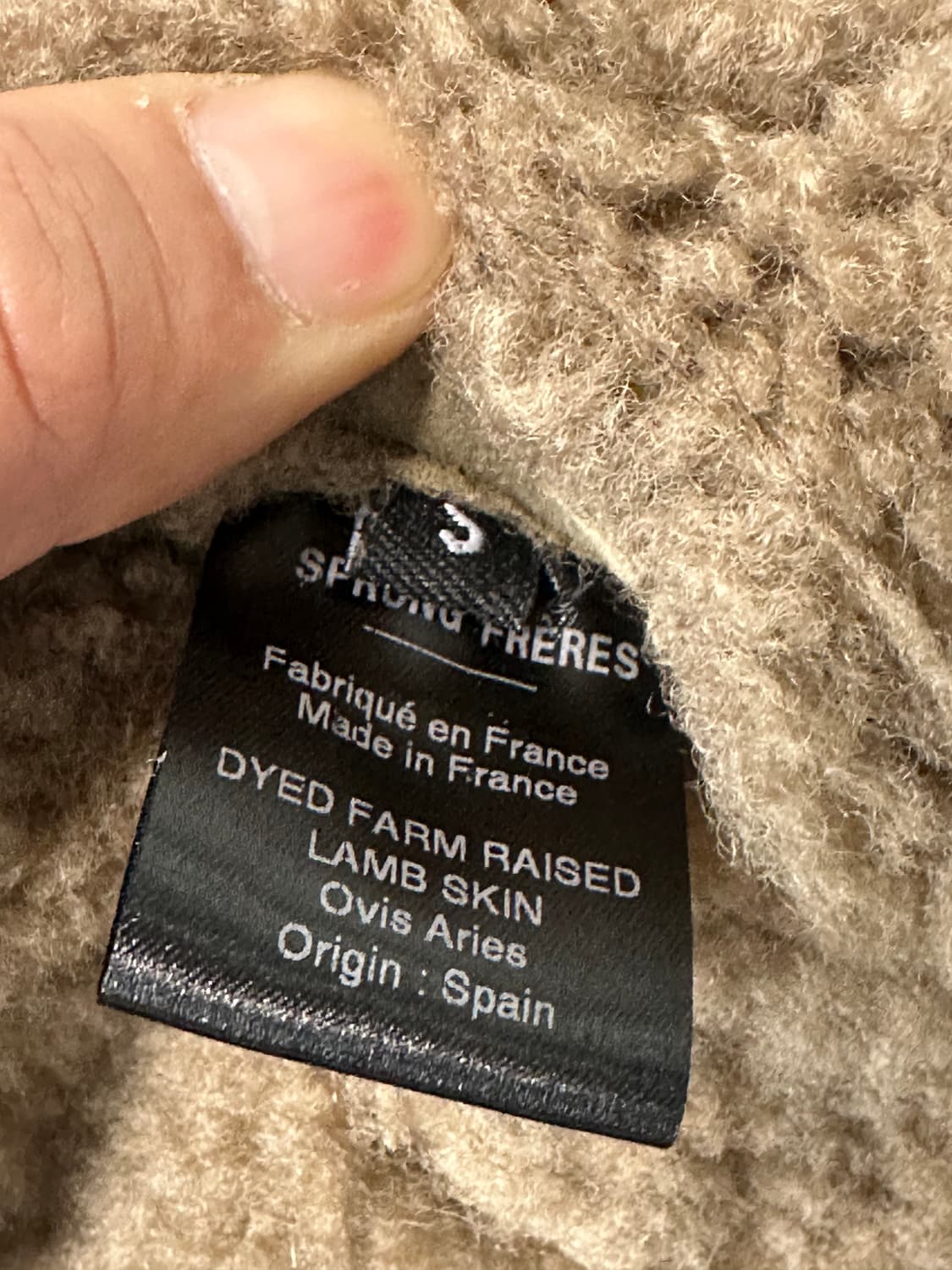 32PARADIS SPRUNG FRERES 리얼 무스탕 코트 상품이미지6