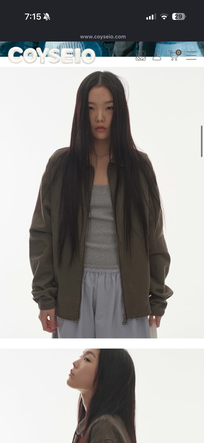 코이세이오 round collar stitch 라운드 카라 스티치 자켓 상품이미지2