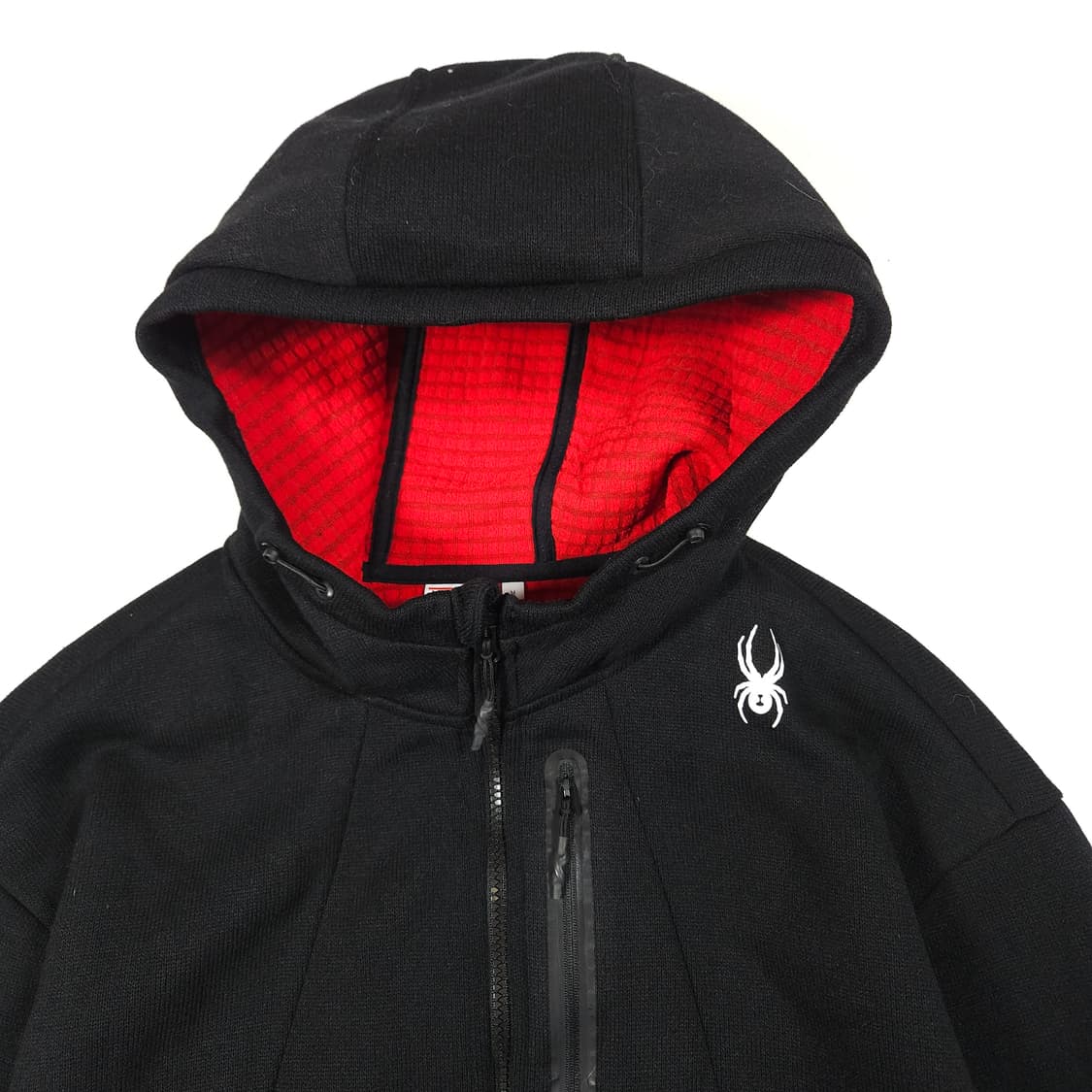 스파이더 후드집업 블랙 상품이미지2