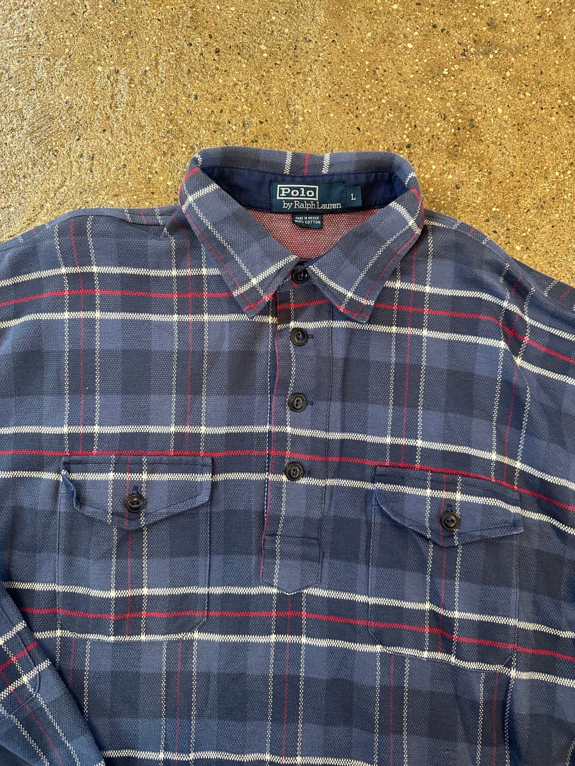 90s 빈티지 폴로 풀오버 셔츠 95000 / 527  상품이미지3