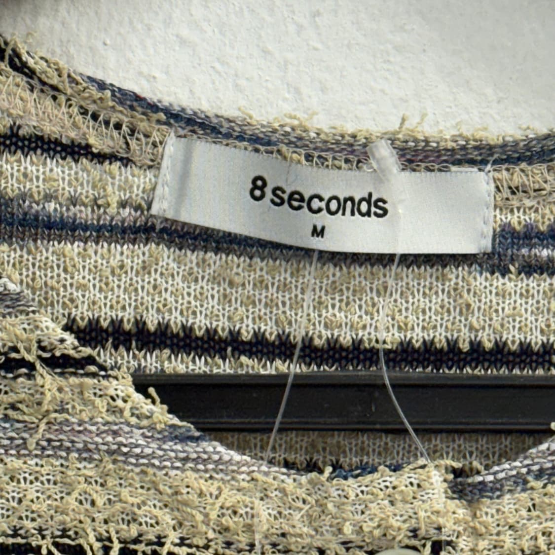 8세컨즈 스트라이프 반팔 가디건 (M) 상품이미지2