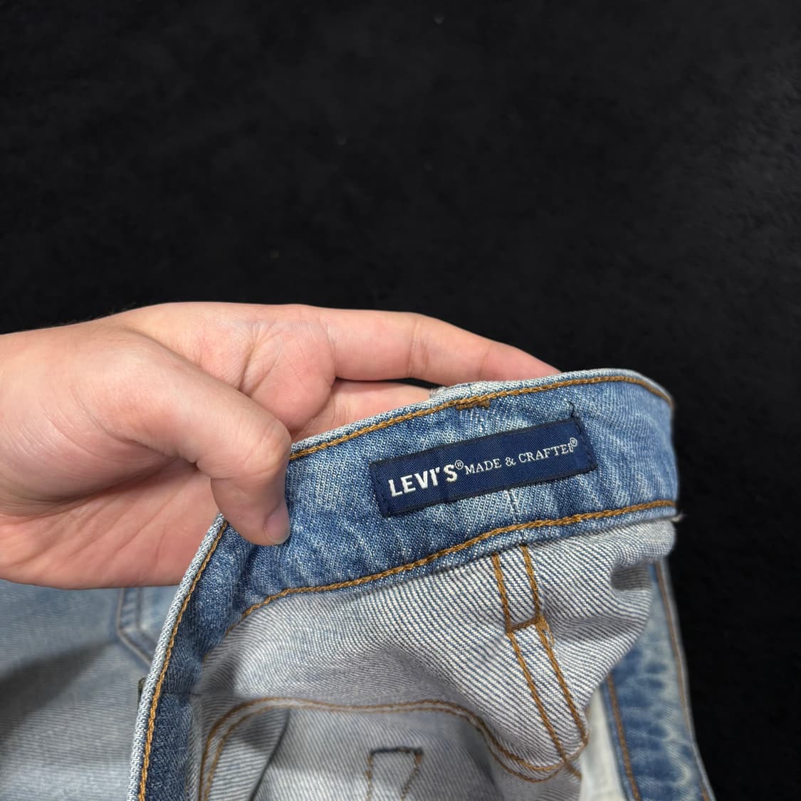 32 리바이스502 MADE & CRAFTED 블루탭 셀비지 데님팬츠 상품이미지4