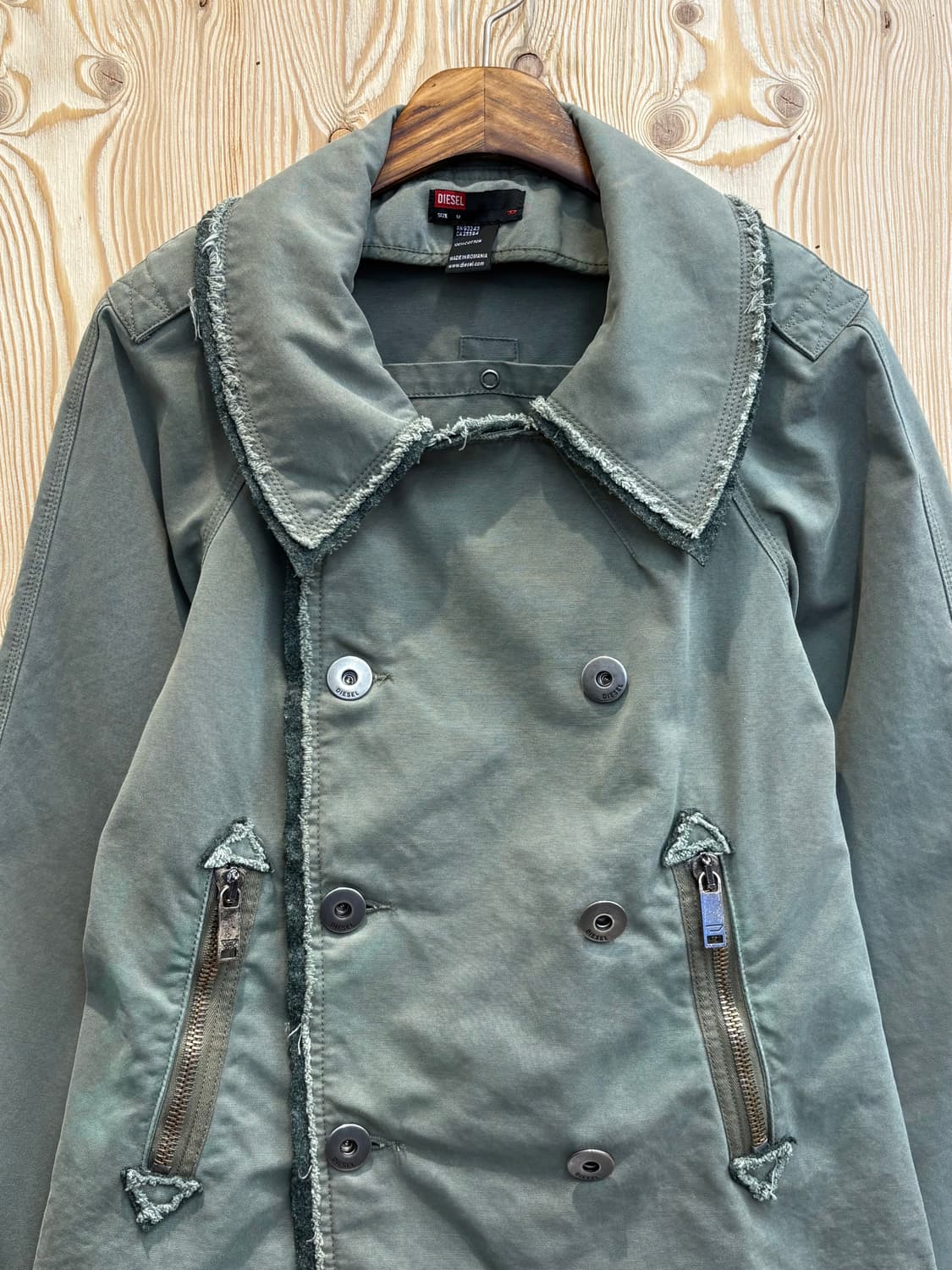 00s 디젤 데미지 코트 자켓 상품이미지3