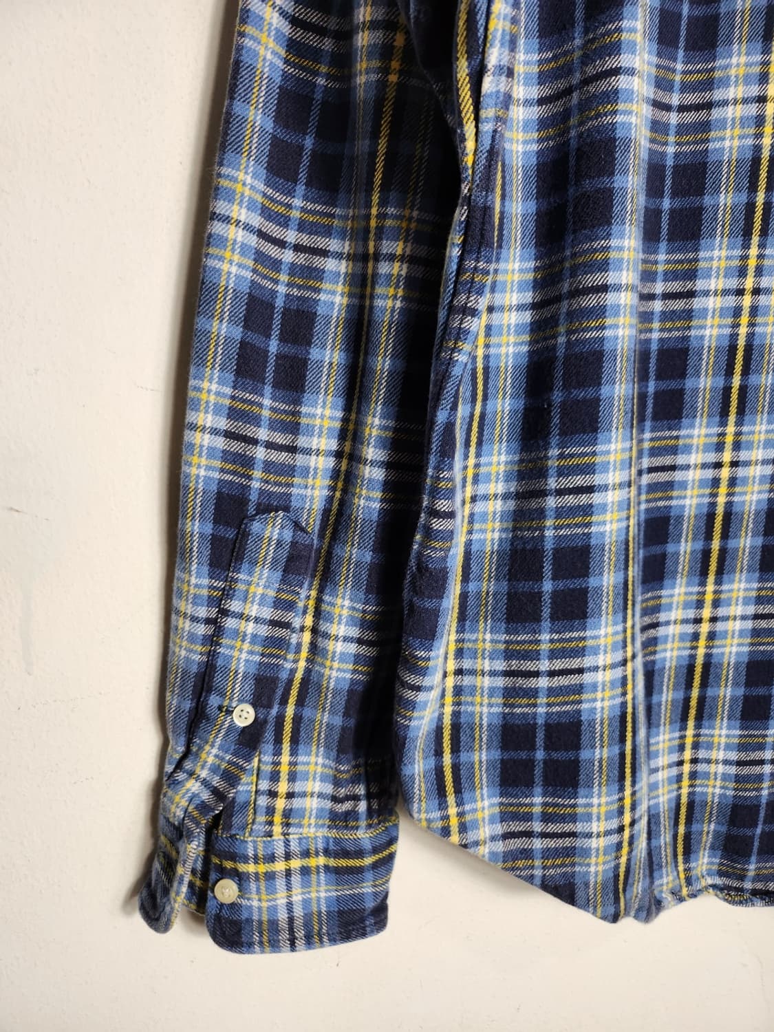 L 폴로 랄프로렌 클래식핏 옐로우포니 블루  체크 셔츠 상품이미지3
