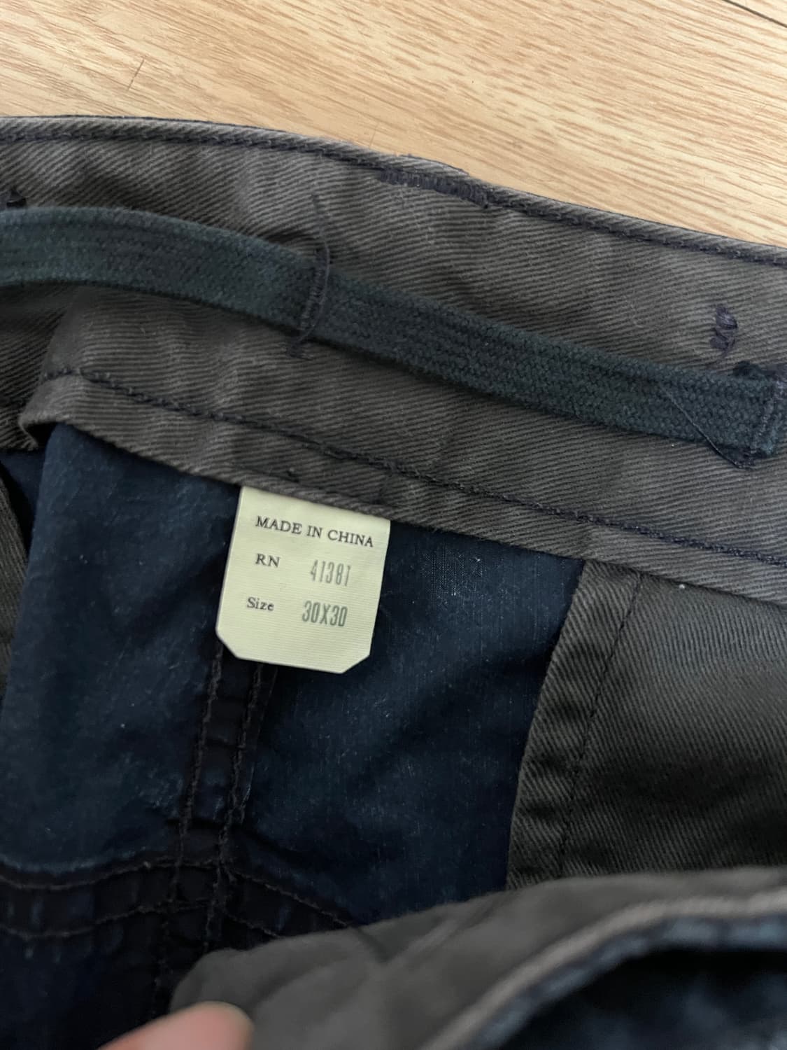 RRL 더블알엘 서플러스 카고팬츠 립스탑 인디고 30x30 상품이미지4